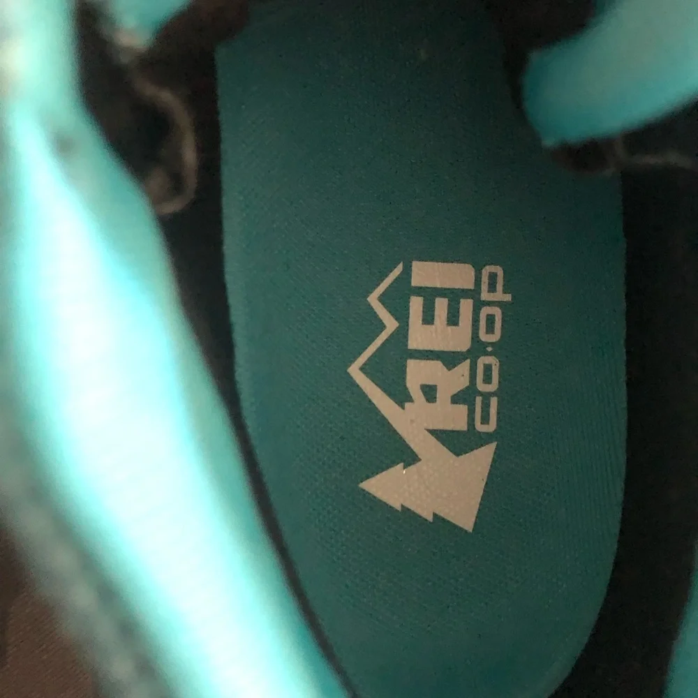 REI Coop Flash Lace Up Hiking Boot Youth 4Y Blue Camping Outdoors Waterproof